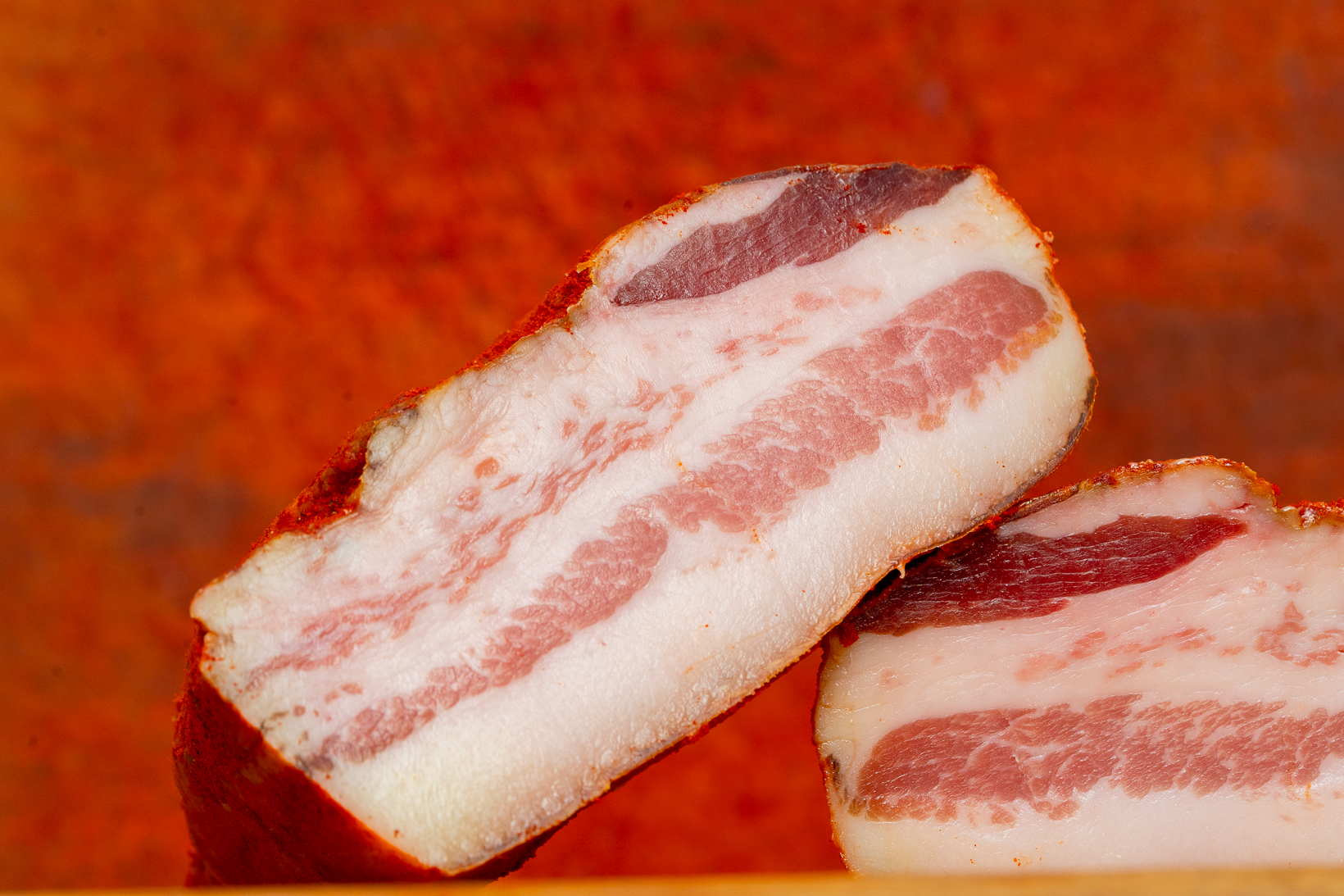 Pancetta tesa calabrese
